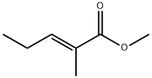 反-2-甲基-2-戊烯酸甲酯 结构式
