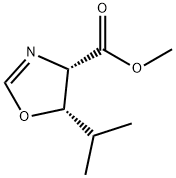 4-Oxazolecarboxylicacid,4,5-dihydro-5-(1-methylethyl)-,methylester,(4S-cis)-(9CI) 结构式