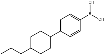 4-反式-丙基环己基苯硼酸 结构式