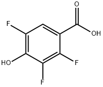 2,3,5-三氟-4-羟基苯甲酸 结构式