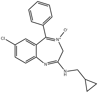 环丙西泮 结构式