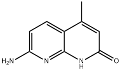 7-氨基-4-甲基[1,8]萘啶-2-醇 结构式