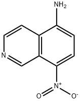 8-硝基异喹啉-5-胺 结构式