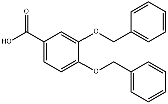 3,4-二(苄氧基)苯甲酸 结构式