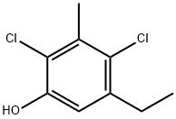 2,4-DICHLORO-5-ETHYL-3-METHYLPHENOL 结构式