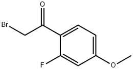 2-溴-2'-氟-4'-甲氧基苯乙酮 结构式