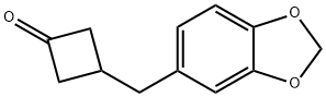 3-Piperonylcyclobutanone 结构式