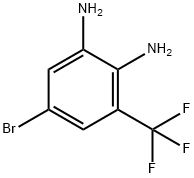5-溴-3-三氟甲基-2-氨基苯胺 结构式