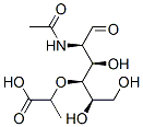 2-acetamido-4-O-(1-carboxyethyl)-2-deoxyglucose 结构式