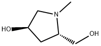 2-Pyrrolidinemethanol,4-hydroxy-1-methyl-,trans-(9CI) 结构式