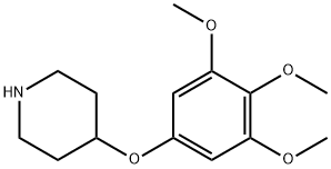 4-(3,4,5-TRIMETHOXYPHENOXY)PIPERIDINE HYDROCHLORIDE 结构式
