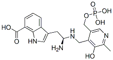 5'-phosphopyridoxyl-7-azatryptophan 结构式