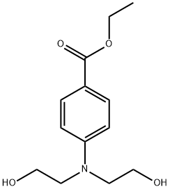 ETHYL-P-BIS(2-HYDROXYETHYL)AMINOBENZOATE 结构式