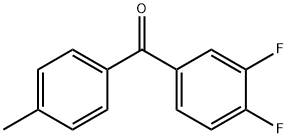 (3,4-二氟苯基)(对甲苯基)甲酮 结构式