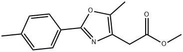 METHYL [5-METHYL-2-(4-METHYLPHENYL)-1,3-OXAZOL-4-YL]ACETATE 结构式