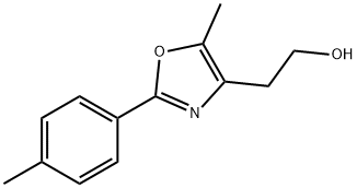 2-[5-甲基-2-(4-甲基苯基)-1,3-恶唑-4-基]乙醇 结构式