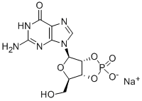 鸟苷-2′:3′-环一磷酸 钠盐 结构式