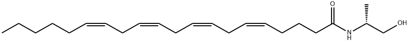 R(+)-ARACHIDONYL-1'-HYDROXY-2'-PROPYLAMIDE 结构式