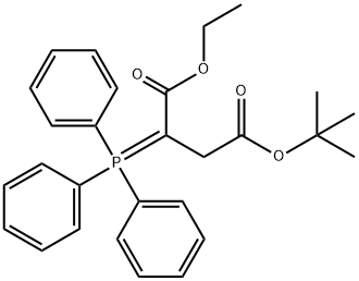 2-(三苯基亚正膦基)丙二酸3-叔丁基酯 结构式