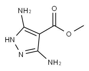 3,5-二氨基吡唑-4-甲酸甲酯 结构式