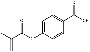 4-(甲基丙烯酰氧基)苯甲酸 结构式