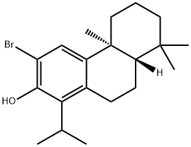 2-Phenanthrenol, 3-bromo-4b,5,6,7,8,8a,9,10-octahydro-4b,8,8-trimethyl-1-(1-methylethyl)-, (4bS,8aS)- 结构式