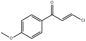 (αE)-β-Chloro-4'-methoxyacrylophenone 结构式