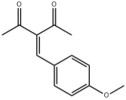 3-(4-Methoxybenzylidene)pentane-2,4-dione 结构式