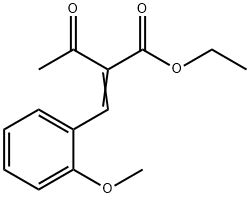 2-(2-Methoxybenzylidene)-3-oxobutyric acid ethyl ester 结构式