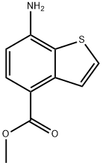 Benzo[b]thiophene-4-carboxylic acid, 7-amino-, methyl ester (9CI) 结构式