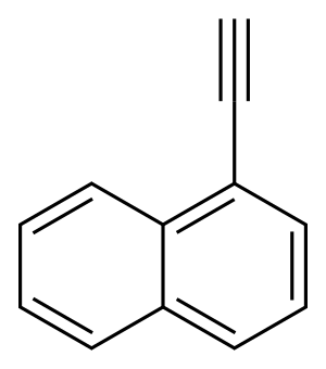 1-乙炔萘 结构式