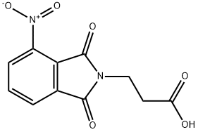 1,3-二氢-4-硝基-1,3-二氧-2H-异吲哚-2-丙酸 结构式