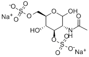 N-乙酰-D--氨基葡萄糖-3,6-二硫酸钠盐 结构式
