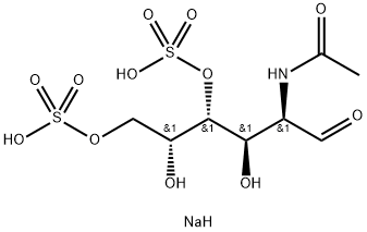 N-ACETYL-D-GALACTOSAMIN 4,6-DISULFAT GEMISCH DES ANOMERE 钠盐 结构式