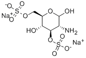 D-氨基葡萄糖-3,6-二硫酸钠 结构式