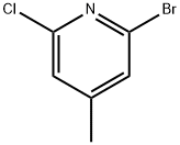 2-溴-6-氯-4-甲基吡啶 结构式