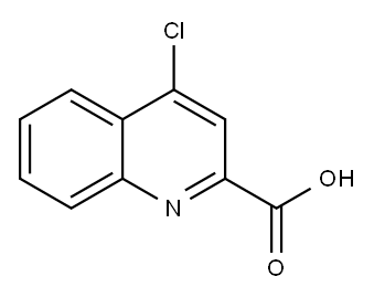 4-氯喹啉-2-羧酸 结构式