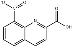 8-硝基喹啉-2-羧酸 结构式