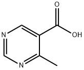 4-甲基嘧啶-5-甲酸 结构式