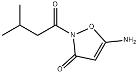 5-氨基-2-(3-甲基丁酰)异恶唑-3(2H)-酮 结构式