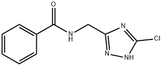 N-[(5-氯-1H-1,2,4-三唑-3-基)甲基]苯甲酰胺 结构式