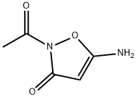 2-乙酰基-5-氨基异恶唑-3(2H)-酮 结构式