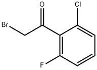 2-氟-6-氯苯甲酰甲基溴化物 结构式