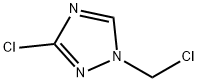 1H-1,2,4-Triazole,3-chloro-1-(chloromethyl)-(9CI) 结构式