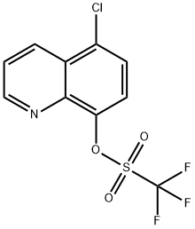 5-氯-8-喹啉三氟甲磺酸 结构式