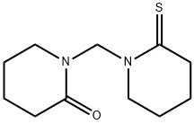 2-Piperidinone,  1-[(2-thioxo-1-piperidinyl)methyl]- 结构式