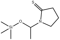 2-Pyrrolidinethione,  1-[1-[(trimethylsilyl)oxy]ethyl]- 结构式