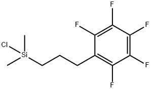 氯二甲基[3-(2,3,4,5,6-五氟苯基)丙基]硅烷 结构式
