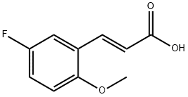 5-氟-2-甲氧基肉桂酸 结构式