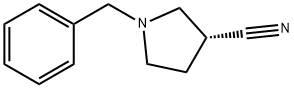 (R)-1-苄基-3-吡咯烷甲腈 结构式